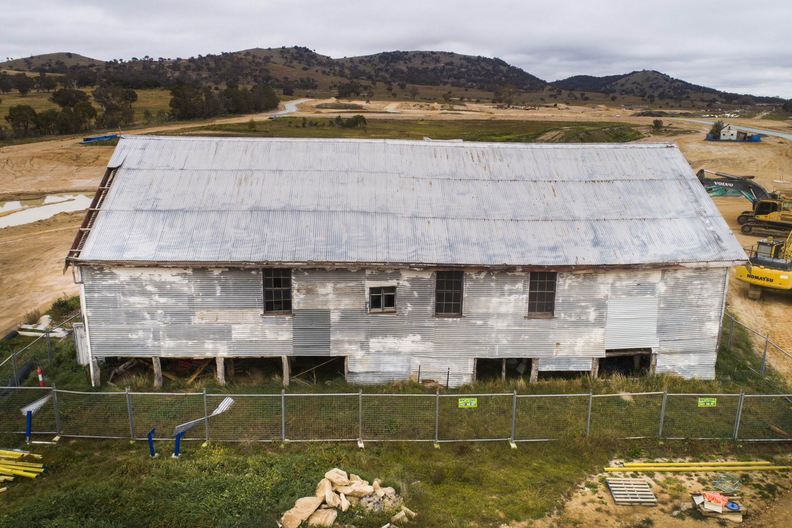 Village Building Co. South Jerrabomberra - Woolshed + Cooks House Pre Demolition